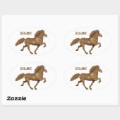  IJslands van 1930 Ovale Sticker (Vel)