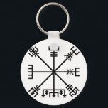 IJslands Vegvisir Protection Staves Sigil Sleutelhanger<br><div class="desc">IJslandse zwarte vectorschijven voor bescherming boven aangepaste achtergrondkleur. (IJslands voor gebarentaal of wegvinder) is een IJslandse magische trap die bedoeld is om de toonder te helpen op zijn reis en door slecht weer. Het symbool is te vinden in de Huld Manuscript, die in 1880 in IJsland door Geir Vigfusson is...</div>