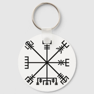 IJslands Vegvisir Protection Staves Sigil Sleutelhanger