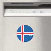 IJslands Vlag charmerend Patriottisch Magneet (Insitu (Vaatwasser))