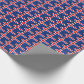 IJslands Vlag Honeycomb Wrapping Paper Cadeaupapier (Hoek)
