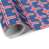 IJslands Vlag Honeycomb Wrapping Paper Cadeaupapier (Rol Hoek)