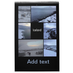 IJslands winterlandschap Kalender
