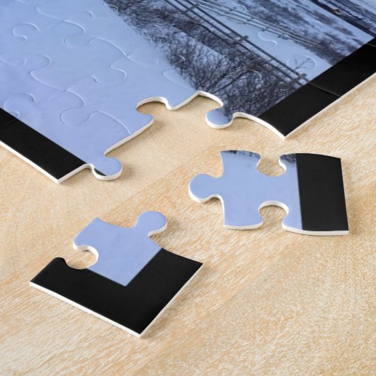 IJslands winterlandschap Legpuzzel (Zijkant)