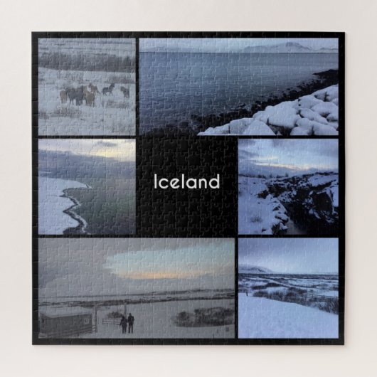IJslands winterlandschap Legpuzzel (Verticaal)