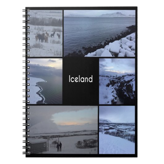 IJslands winterlandschap Notitieboek (Voorkant)