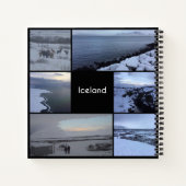 IJslands winterlandschap Notitieboek (Achterkant)
