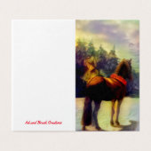 IJslands winterwonderland Kaart (Buitenkant ongevouwen)