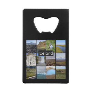 IJslands zomerlandschap Creditkaart Flessenopener