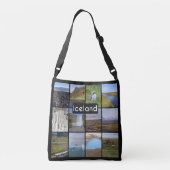 IJslands zomerlandschap Crossbody Tas (Achterkant)