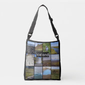 IJslands zomerlandschap Crossbody Tas (Voorkant)