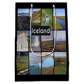 IJslands zomerlandschap Medium Cadeauzakje (Achterkant)