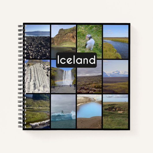 IJslands zomerlandschap Notitieboek (Voorkant)