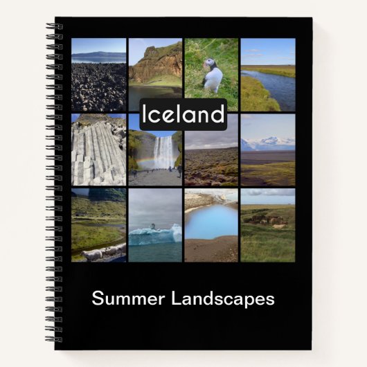 IJslands zomerlandschap Notitieboek (Voorkant)