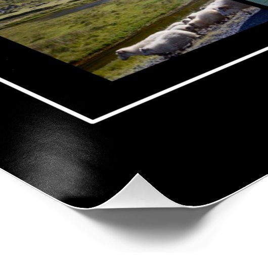 IJslands zomerlandschap Perfect Poster (Hoek)