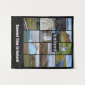 IJslands zomerlandschap Wandkleed (Voorkant (horizontaal))