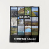 IJslands zomerlandschap Wandkleed (Voorkant)