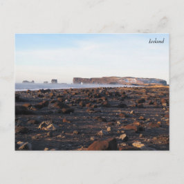 IJslands zwarte zandbak Briefkaart