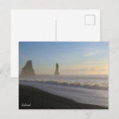 IJslands zwarte zandbak Briefkaart (Voorkant / Achterkant)