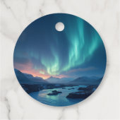 IJslandse Aurora Bedankjes Labels (Achterkant)