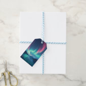IJslandse Aurora Cadeaulabel (Met Touw)