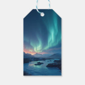 IJslandse Aurora Cadeaulabel (Achterkant)