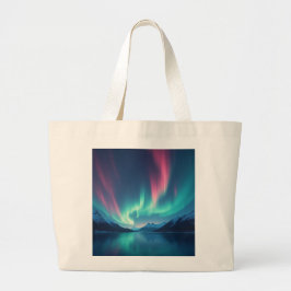 IJslandse Aurora Grote Tote Bag