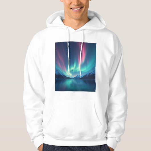 IJslandse Aurora Hoodie (Voorkant)