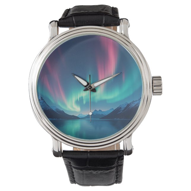 IJslandse Aurora Horloge (Voorkant)
