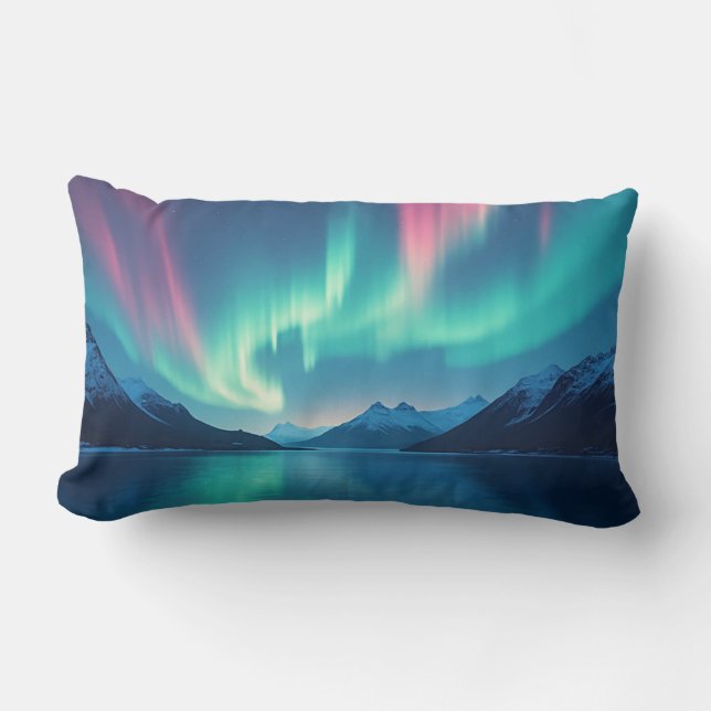 IJslandse Aurora Kussen (Voorkant)