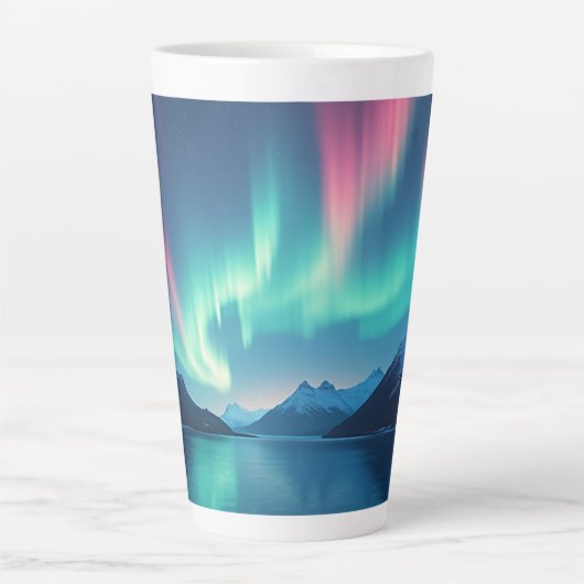 IJslandse Aurora Latte Mok (Voorkant)