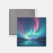 IJslandse Aurora Magneet (Voorkant / Achterkant)