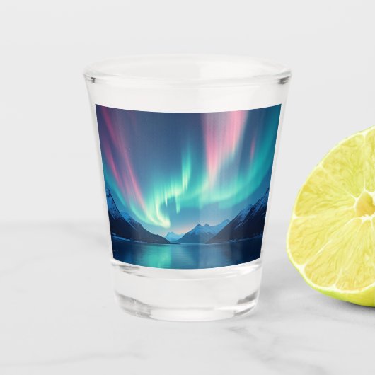 IJslandse Aurora Shot Glas (Voorkant)