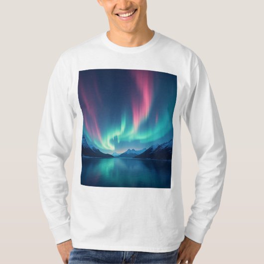 IJslandse Aurora T-shirt (Voorkant)