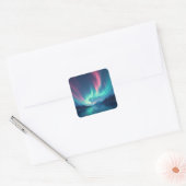 IJslandse Aurora Vierkante Sticker (Envelop)