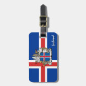 IJslandse Bagagelabels, patriottische IJslandse vl Bagagelabel (Voorkant verticaal)
