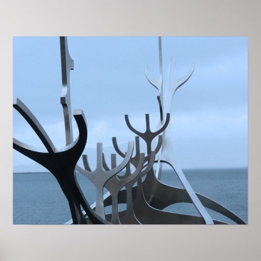 IJslandse beeldhouwkunst Poster (Voorkant)