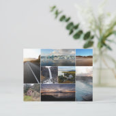 IJslandse briefkaart voor het collage van landscha (Staand voorkant)