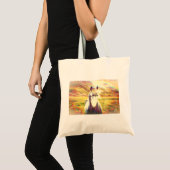 IJslandse digitale kunst Tote Bag (Voorkant (product))