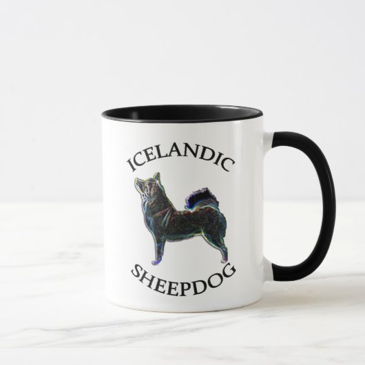 IJslandse eigenaar van Sheepdog 11oz. mok. Stevige Mok (Rechts)