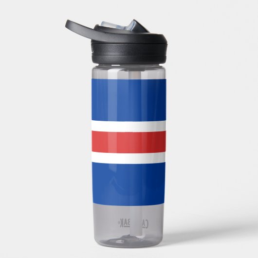 IJslandse fles, patriottische vlag Waterfles (Rechts)