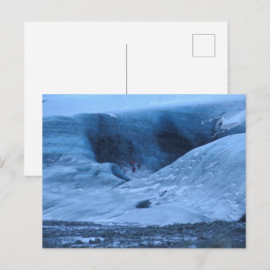 IJslandse gletsjer Briefkaart (Voorkant / Achterkant)