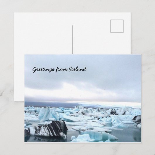 IJslandse gletsjerlagune Briefkaart (Voorkant / Achterkant)