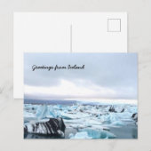 IJslandse gletsjerlagune Briefkaart (Voorkant / Achterkant)