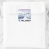 IJslandse gletsjerlagune Vierkante Sticker (Tas)