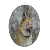IJslandse Herdershond 019 Dartbord (Voorkant Links)