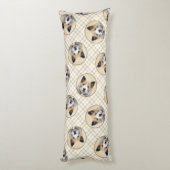 IJslandse herdershond schildert tan originele hond Lichaamskussen (Achterkant (Verticaal))