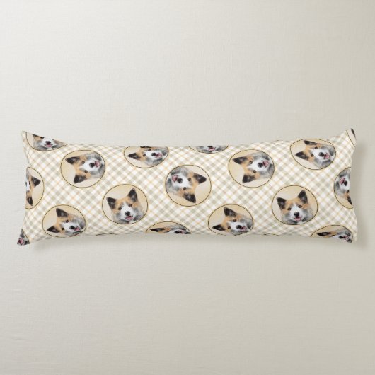 IJslandse herdershond schildert tan originele hond Lichaamskussen (Voorkant)