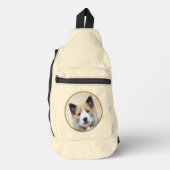 IJslandse herdershond schildert tan originele hond Sling Bag (Voorkant)