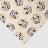 IJslandse herdershond schildert tan originele hond Tissuepapier (Detail)